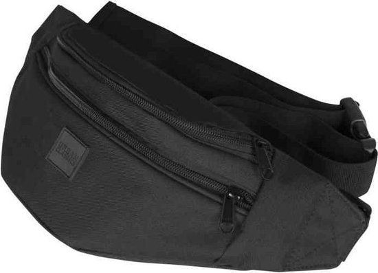 Urban Classics - Double-Zip Shoulder Bag blk/blk one size Schoudertas - Zwart