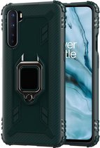 OnePlus Nord Hoesje met Ring Kickstand Groen