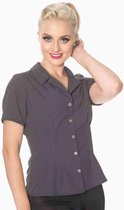 Dancing Days Blouse -M- LOU LOU Zwart/Wit