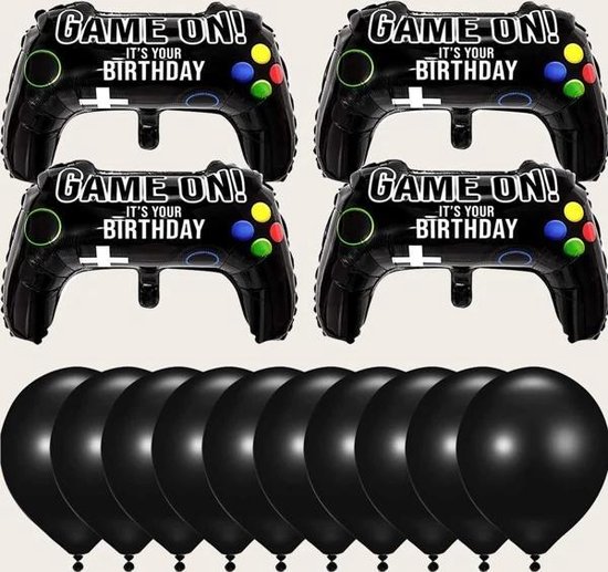 Game - Ballonnen set - Controller - Verjaardag - Gamer - 14 delig