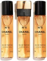 Chanel N5 - Eau de Parfum Tasverstuiver -3 ST - 60ml