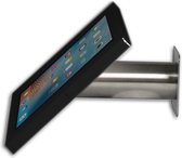 iPad wandhouder Fino voor iPad 10.2 & 10.5 – zwart/RVS – homebutton & camera bedekt