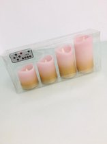 waxinekaarsen met bediening (4 pcs)