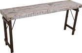 Raw Materials Tafel - Inklapbaar - Wit - 165 cm - Gerecycled hout