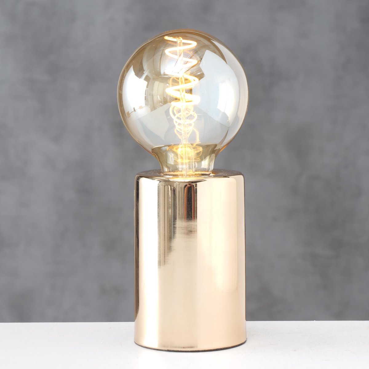 Tafellamp - Metaal - Goud - Led - LOVE - Compleet - 23cm