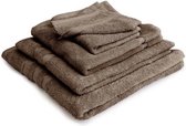 LINNICK Pure Handdoeken Set - 100% Katoen - Taupe - 4x Handdoek 60x110cm + 2x Badlaken 70x140cm + 4 Washandjes + 2 Gastendoekjes - Badgoedset