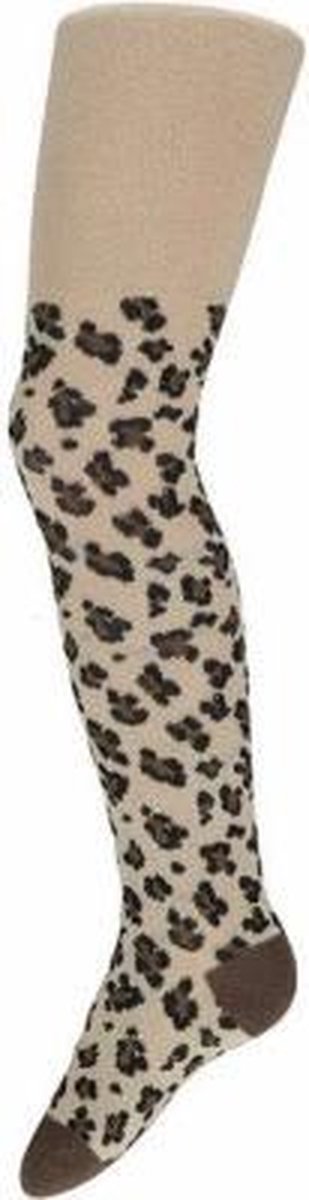 iN ControL glittermaillot met luipaard print - sand - maat 86/92