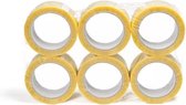 MATTRAL TApe Doorzichtig ACR Low Noise Transparant 32My Stevige Inpaktape - 50mm x 66m - 6 stuks