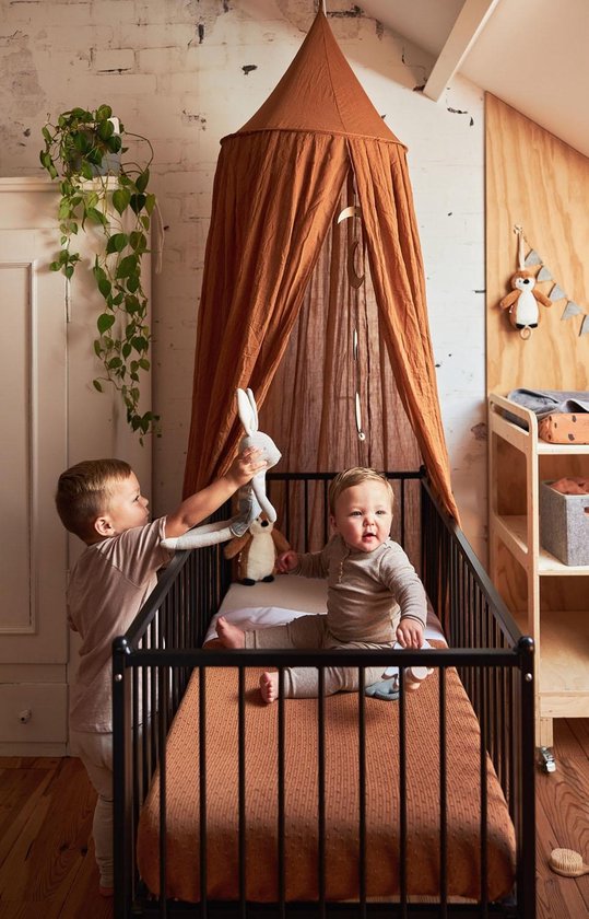Jollein - Baby Hoeslaken Ledikant Jersey (Nougat) - Katoen - 60x120cm