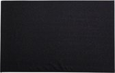4x Rechthoekige glitter placemats/onderleggers zwart 44 x 29 cm - Diner/kerstdiner placemats