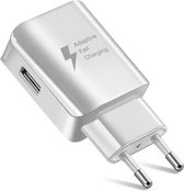 Fast charger USB-A snellader 2.0A oplader voor Samsung, Huawei, Sony, LG - wit