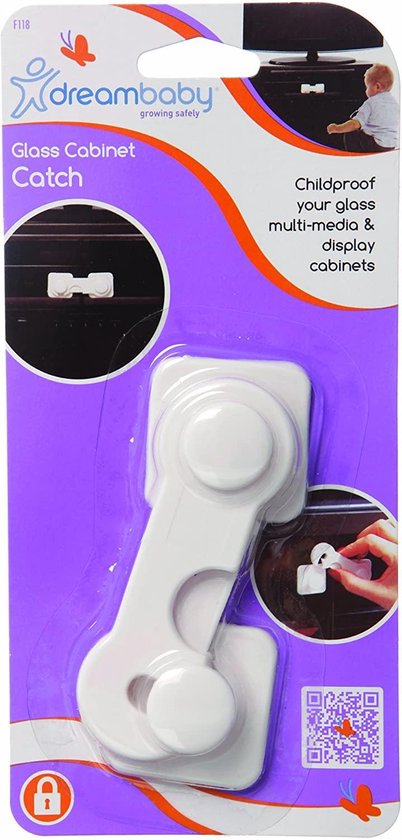 Dreambaby Zelfklevende veiligheidshaakjes Kinderslot Voor gebruik op  glazen | bol.com
