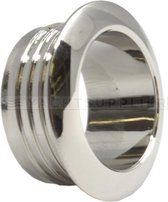 Ring - Rozet mini - Glans vernikkeld - Kunststof - Voor plaatdikte 16mm