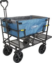Opvouwbaar bolderkar, dubbeldeks Blauw+Grijs