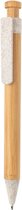 Xd Collection Pen Bamboe Met Clip 1,1 X 13,8 Cm Naturel/wit