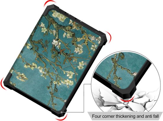 - Kobo Nia Cover Met Magnetische Sluiting en Auto Sleep Functie - Origami - Amandelbloesem van Gogh - Limited Edition - High Quality