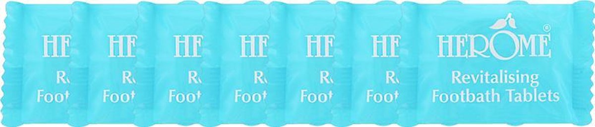 Herome Foot Care Tabletten Voetenbad - Revitalising Footbath Tablets - Voor een Voetbad - Verlichtend - Verfrissend - Verzachtend - 7 stuks