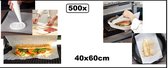 500x Papier cuisson et papier cuisson sur plaque 40x60cm - Plaque à pâtisserie Plaque à pâtisserie Papier cuisson