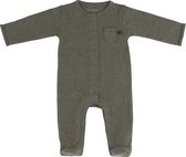 Baby's Only avec pieds Melange - Kaki - 68 % coton écologique - GOTS