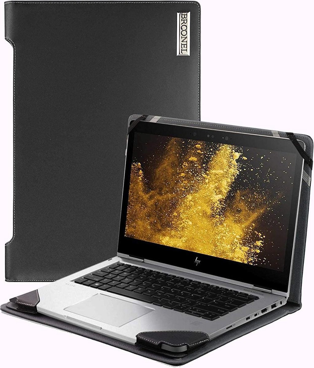 Broonel Profile Series - Zwarte luxe laptoptas - laptophoes voor de Dell 17 XPS 9700 17.3