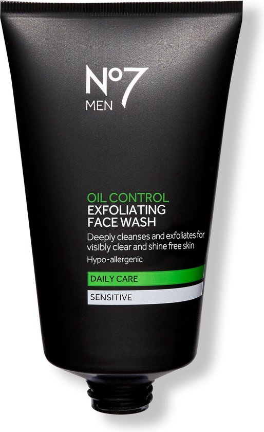 Maak leven Contractie Algebra No7 Men Oil Control Face Wash - reinigingsgel - tegen droge huid - scrub |  bol.com