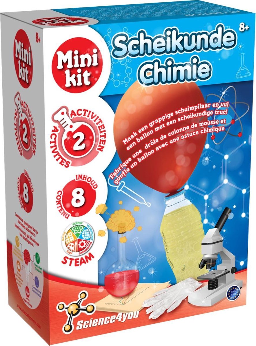 Science4you - Mini Kit Scheikunde - Experimenteerdoos - 2 Experimenten - STEM Speelgoed