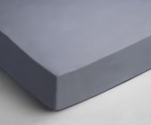 Dikke Dubbel Jersey Lits-jumeaux Hoeslaken Blauw | 160x200 | Heerlijk Zacht En Soepel | Hoogwaardige Kwaliteit