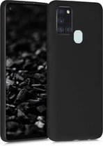Samsung Galaxy A21s siliconen hoesje - zwart