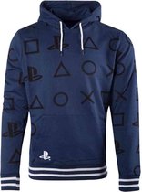 Playstation Hoodie/trui -L- All Over Print Icons Blauw