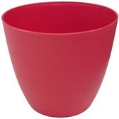 Bloempot Ella wieltjes 30 cm - mat rood