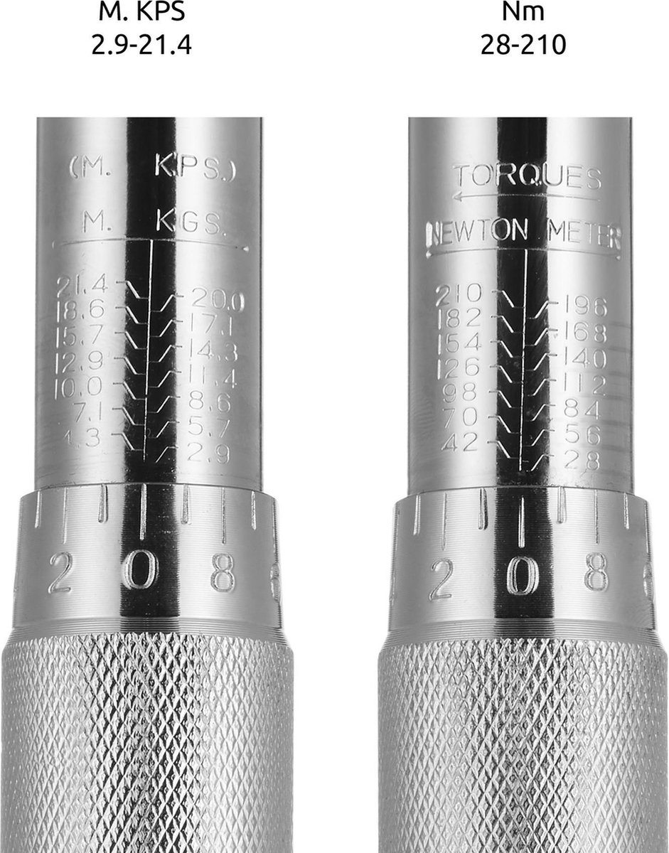 tectake 403384 momentsleutel, 1/2 inch, instelbereik