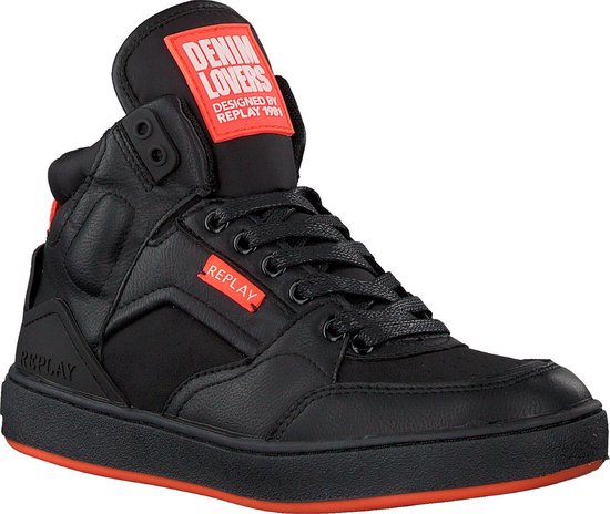 Replay Jongens Lage sneakers Bokai - Zwart - Maat 39 | bol.com