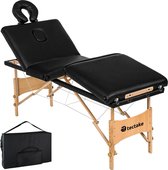 tectake - 4 zone massagetafel Kim + tas zwart - 403407