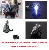 Yamaha R6 Dagrijverlichting Led Stadslicht Koplamp Smoke Glas Bj 2008 t/m 2012 Verlichting Xenon Look Motor Accessoires Day Running Lights