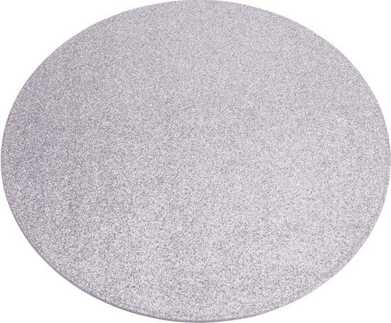 Zeller Placemat - 1x - rond - koperkleurig - met gaatjes - 41 cm | Fun