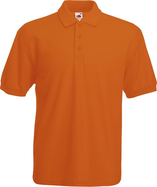 Fruit Of The Loom Heren 65/35 Pique Poloshirt Korte Mouwen (Oranje)