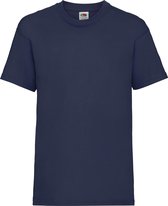 Fruit Of The Loom Kinder / Kinderen Unisex Valueweight T-shirt met korte mouwen (Marine)