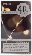 White Led-draadverlichting  van WDMT™| 20 LED lampjes | Decoratief warm-wit licht