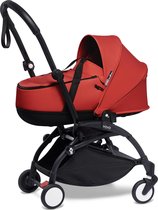 Babyzen YOYO² zwart frame met YOYO Bassinet - reiswieg - Red