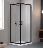 Star & Art | Cabine de douche | Porte coulissante en 2 parties | 80 x 80 x 200 cm | Avec verre de sécurité et revêtement Nano |