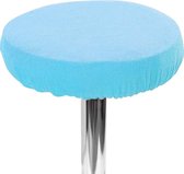 Badstof hoes voor kruk, zadelkruk of tabouret Kleur blauw
