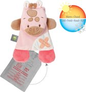 Nattou Giraf Buddiezzz - Warmte en Koude Knuffel met Gelpack - 35 cm - Roze