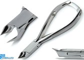 MEDLUXY® - Koptang (Kopknipper, Dwarssnittang) - 'Half Moon' Halfrond - 14 cm - 15 mm bek - Nageltang / nagelknipper