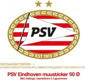 PSV Eindhoven Muursticker Set - Diameter 50Ø