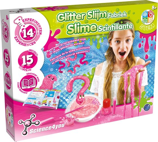 Science4you - Glitter Slijm Fabriek - Experimenteerdoos - STEM Speelgoed |  bol.com