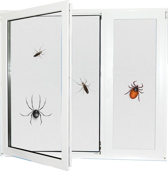 PALMAT Insectenhor van wit glasvezel, houdt insecten, vliegen en muggen buiten - voor ramen en deuren, interne en externe installatie (1,4 x 30 meter) — afbeelding 4