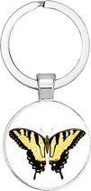 Akyol - Vlinder Sleutelhanger - Vlinders - Vlinder ketting - Vlinder - Dieren - Leuk kado voor iemand die van vlinders houd - 2,5 x 2,5 CM