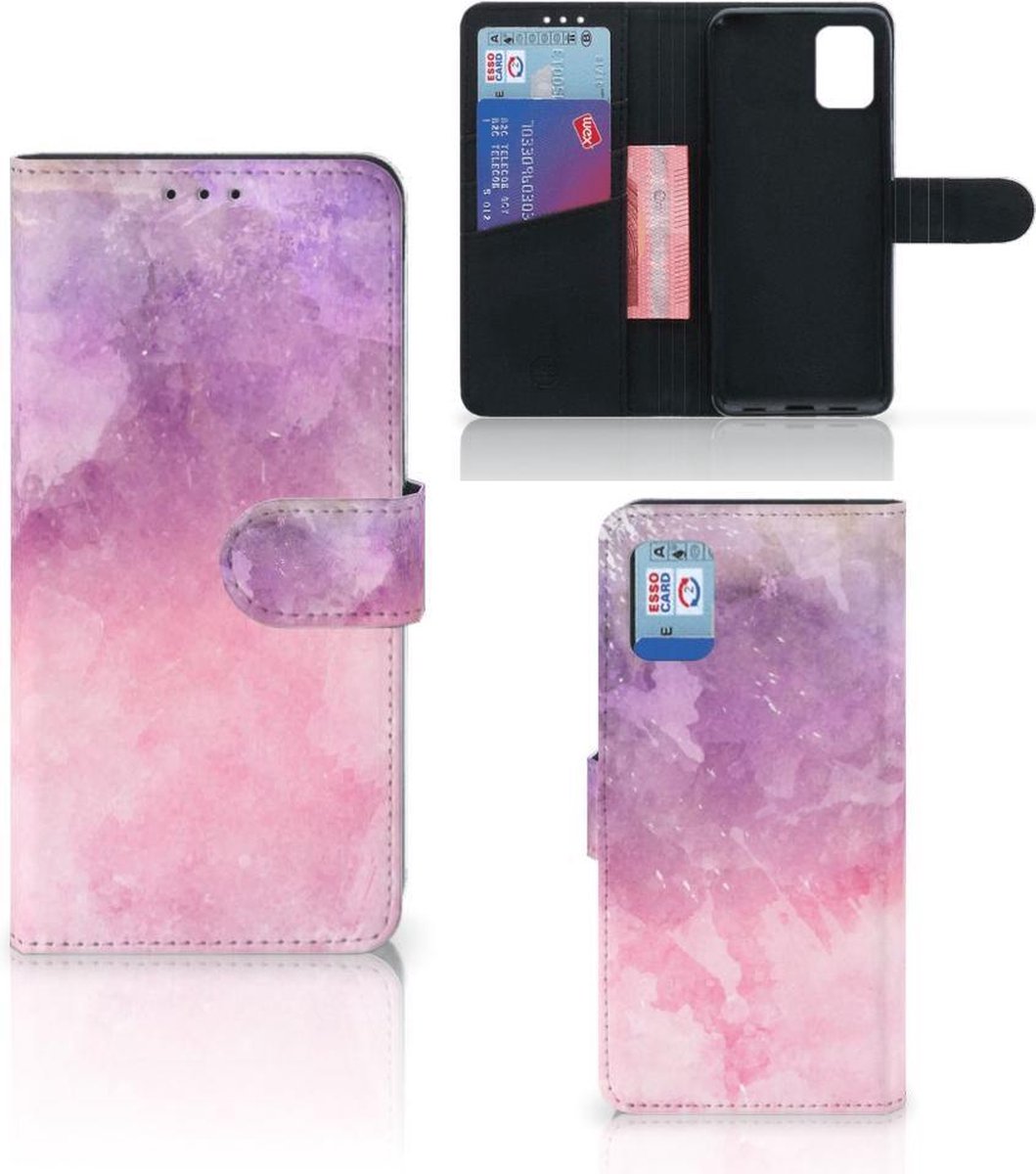 Hoesje Samsung Galaxy A31 Pink Purple Paint
