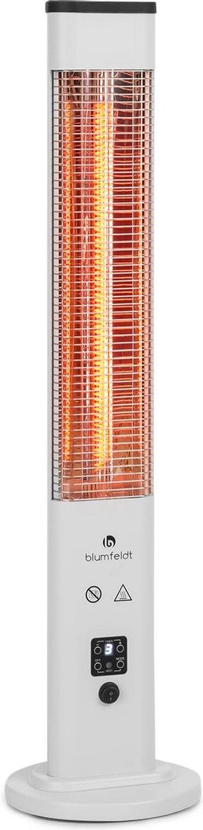 Blumfeldt Heat Guru Plus In & Out terrasverwarmer 1200W - warmtestraler 3 standen - timer - carbon verwarmingselement - afstandsbediening