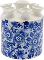 Tulpenvaas - 18 cm - Heinen - Tulpenvaas Delfts blauw - cadeau voor haar - cadeau moeder - Holland souvenir - Moederdag cadeau voor mama